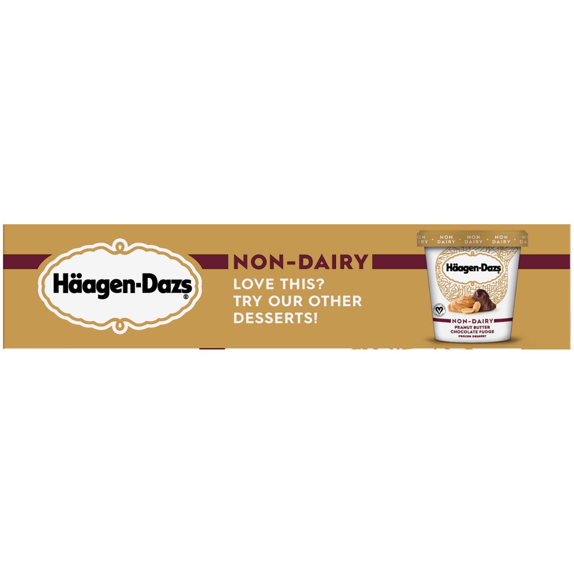 slide 3 of 6, Häagen-Dazs Non Dairy Peanut Butter Dark Chocolate Frozen Dessert Bars, 3 ct
