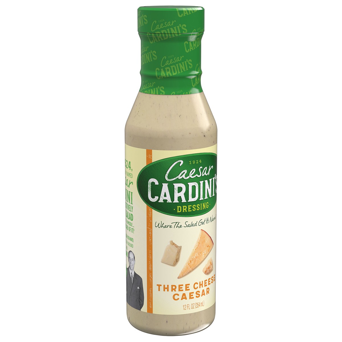 slide 2 of 9, Cardini's Caesar Cardinis Three Cheese Salad Dressing - 12 Oz, 12 oz