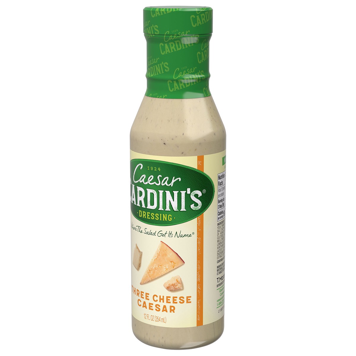 slide 3 of 9, Cardini's Caesar Cardinis Three Cheese Salad Dressing - 12 Oz, 12 oz