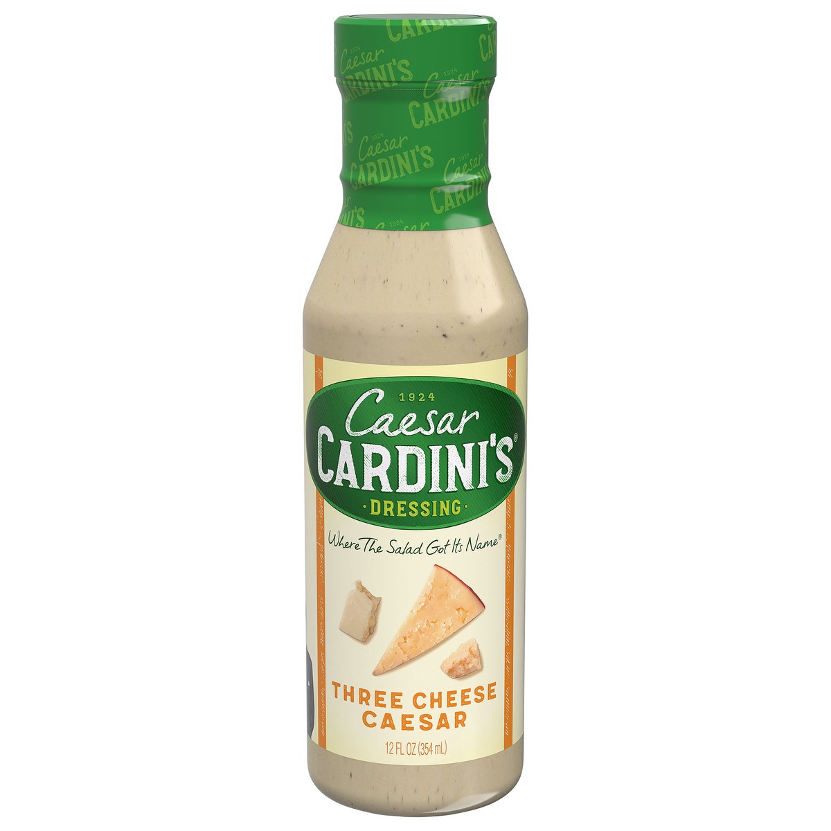 slide 1 of 9, Cardini's Caesar Cardinis Three Cheese Salad Dressing - 12 Oz, 12 oz