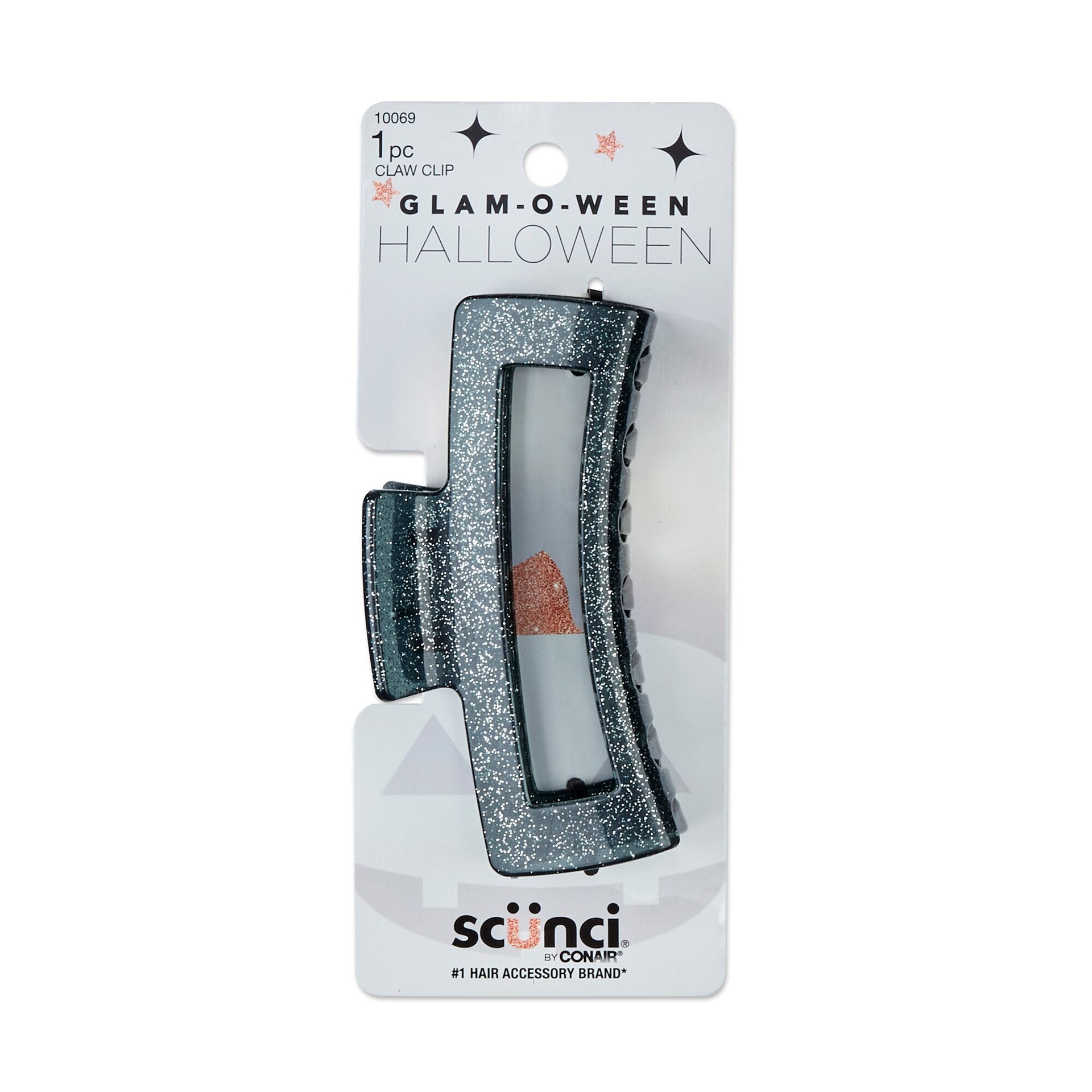 slide 1 of 1, Scunci Halloween Glitter Claw Clip, 1 Ct, 1 ct