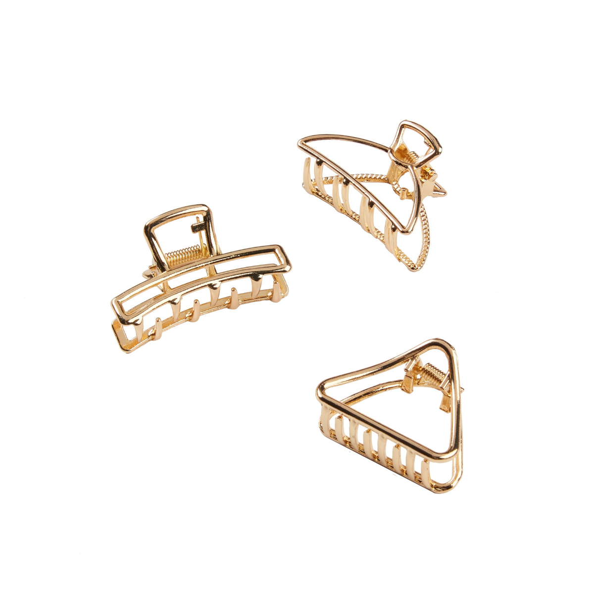 slide 2 of 2, Scunci Consciously Minded Metal Claw Clips, 3 ct