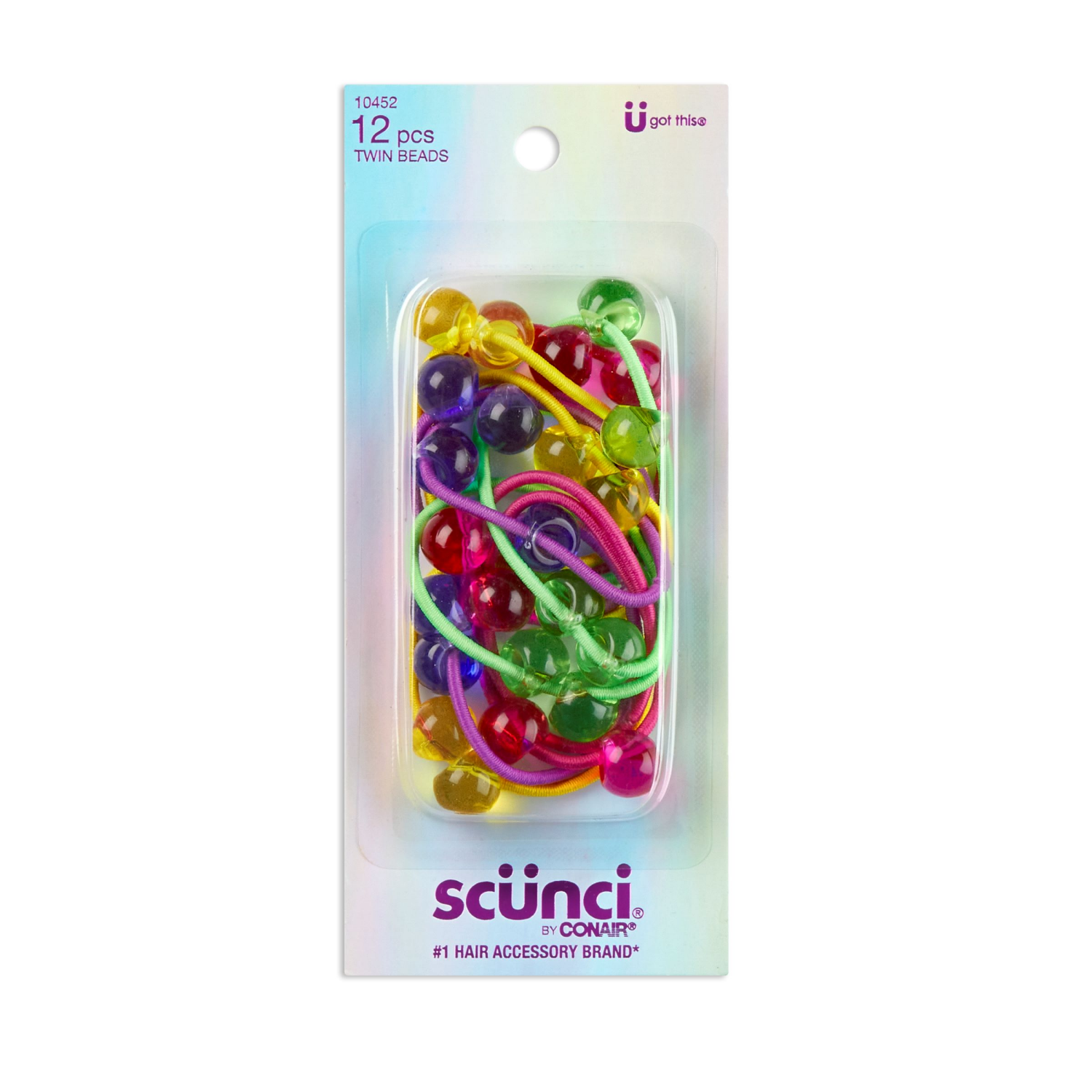 slide 1 of 2, scunci Kid's Twin Hair Elastics - 12ct, 12 ct