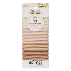 scünci 2X Stronger All Hair Elastics Blonde