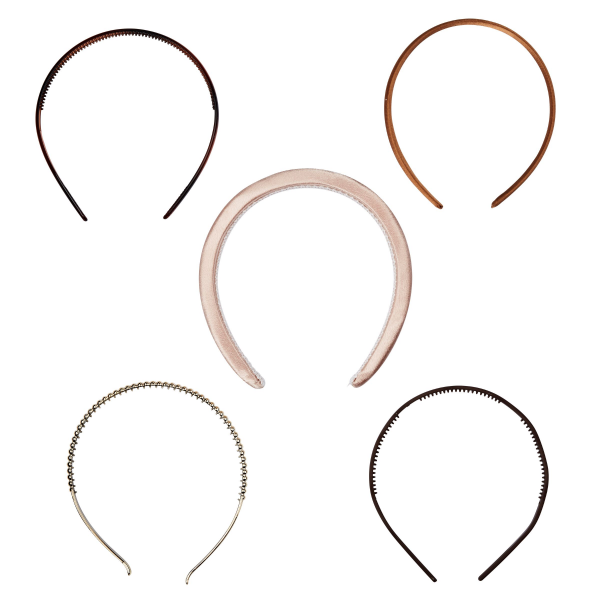 slide 4 of 5, Scunci Mixed Headbands, 5 ct