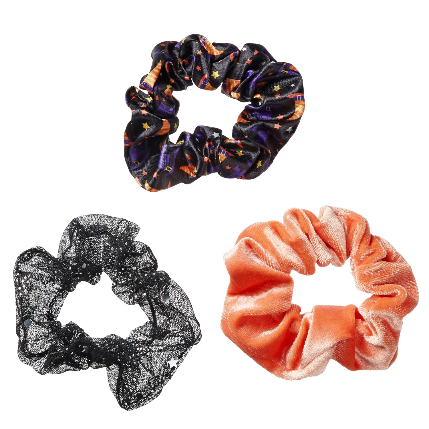 slide 2 of 2, Scunci Halloween Scrunchies 3pk, 3 ct