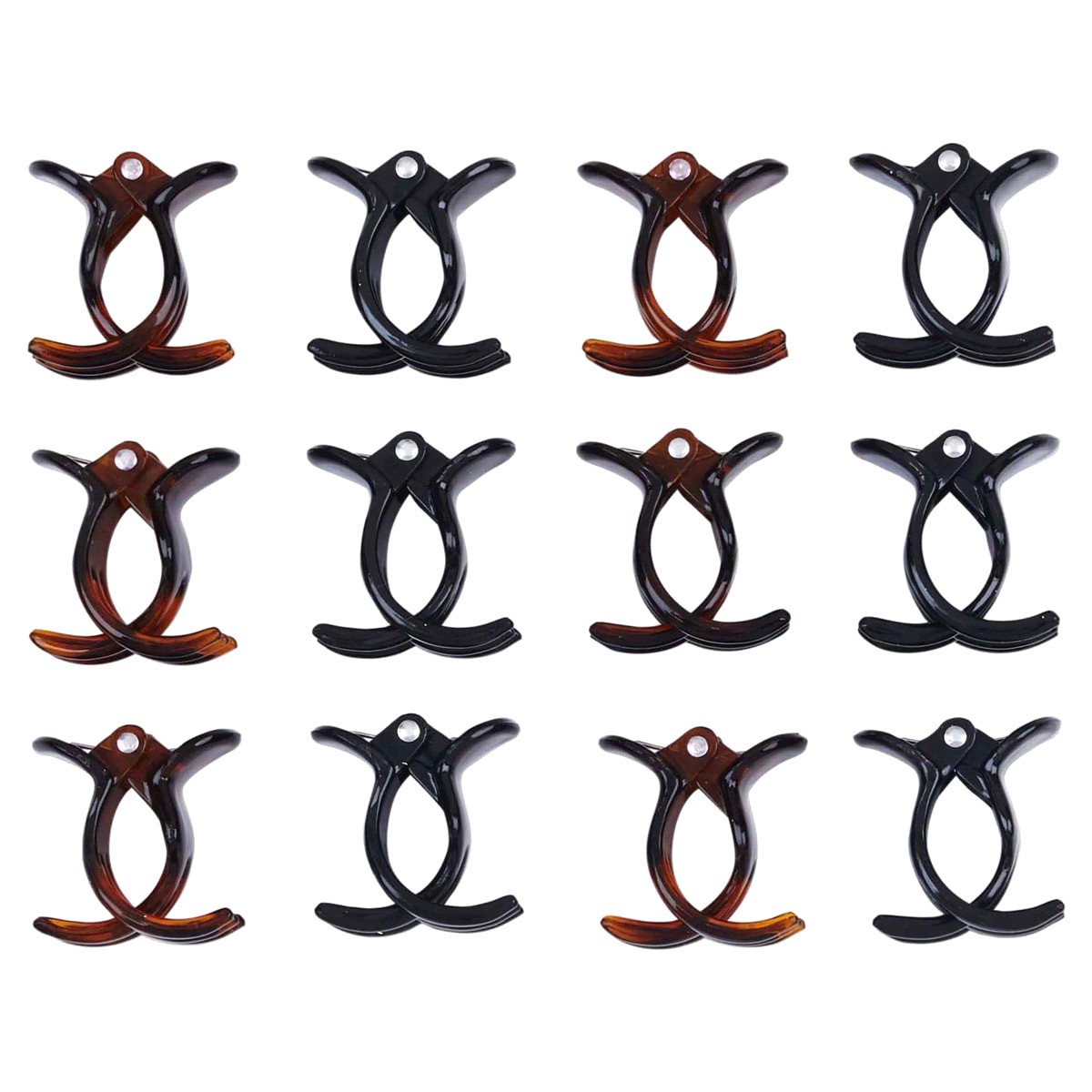 slide 2 of 2, scünci Claw Clips 12 Each, 12 ct