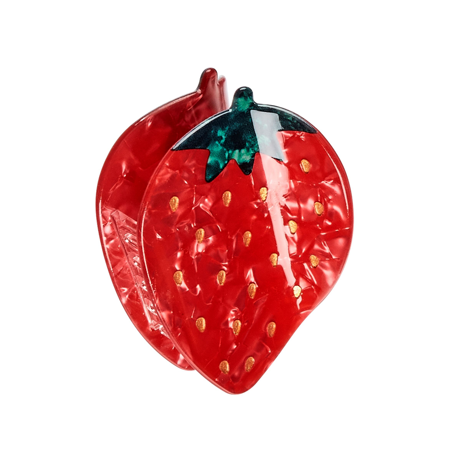 slide 2 of 2, scünci Scunci Figural Strawberry Claw Clip 1 pk, 1 ct