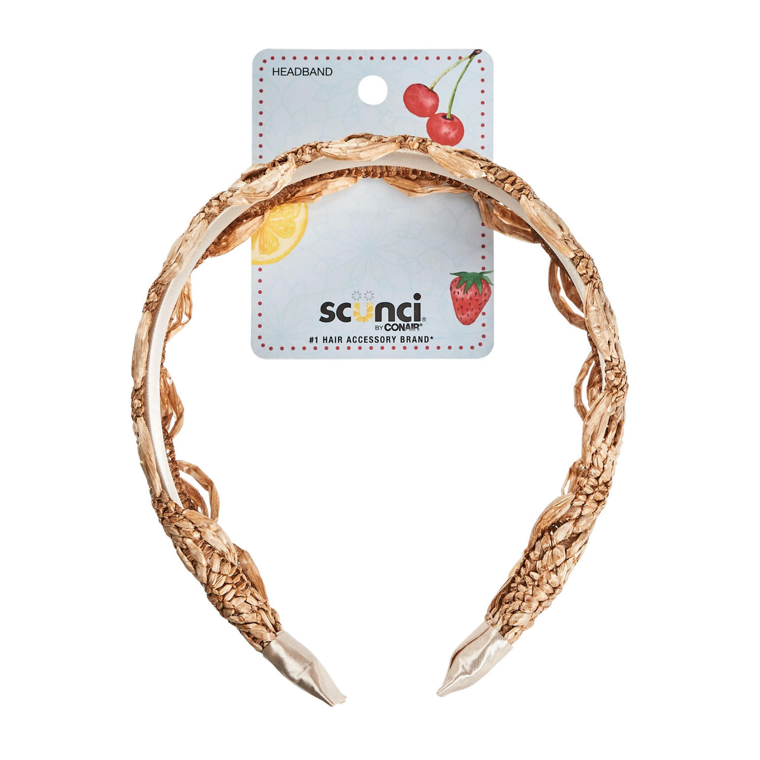 slide 1 of 2, scünci Scunci Rafia Look Headband 1pk, 1 ct