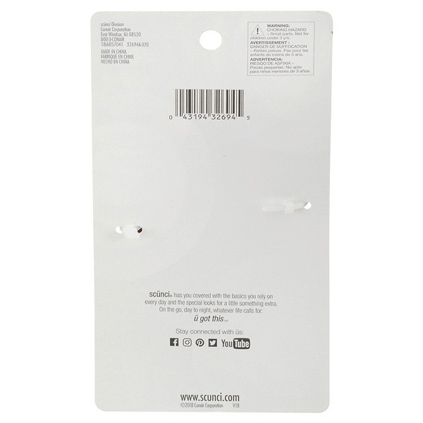 slide 5 of 5, scünci Thick Hair No Slip Grip Jaw Clip, 1 ct