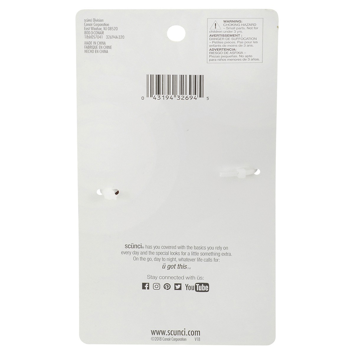 slide 2 of 5, scünci Thick Hair No Slip Grip Jaw Clip, 1 ct