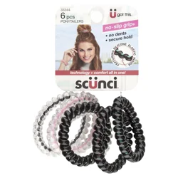 scünci No-Slip Grip scünci Spirals 6 Each