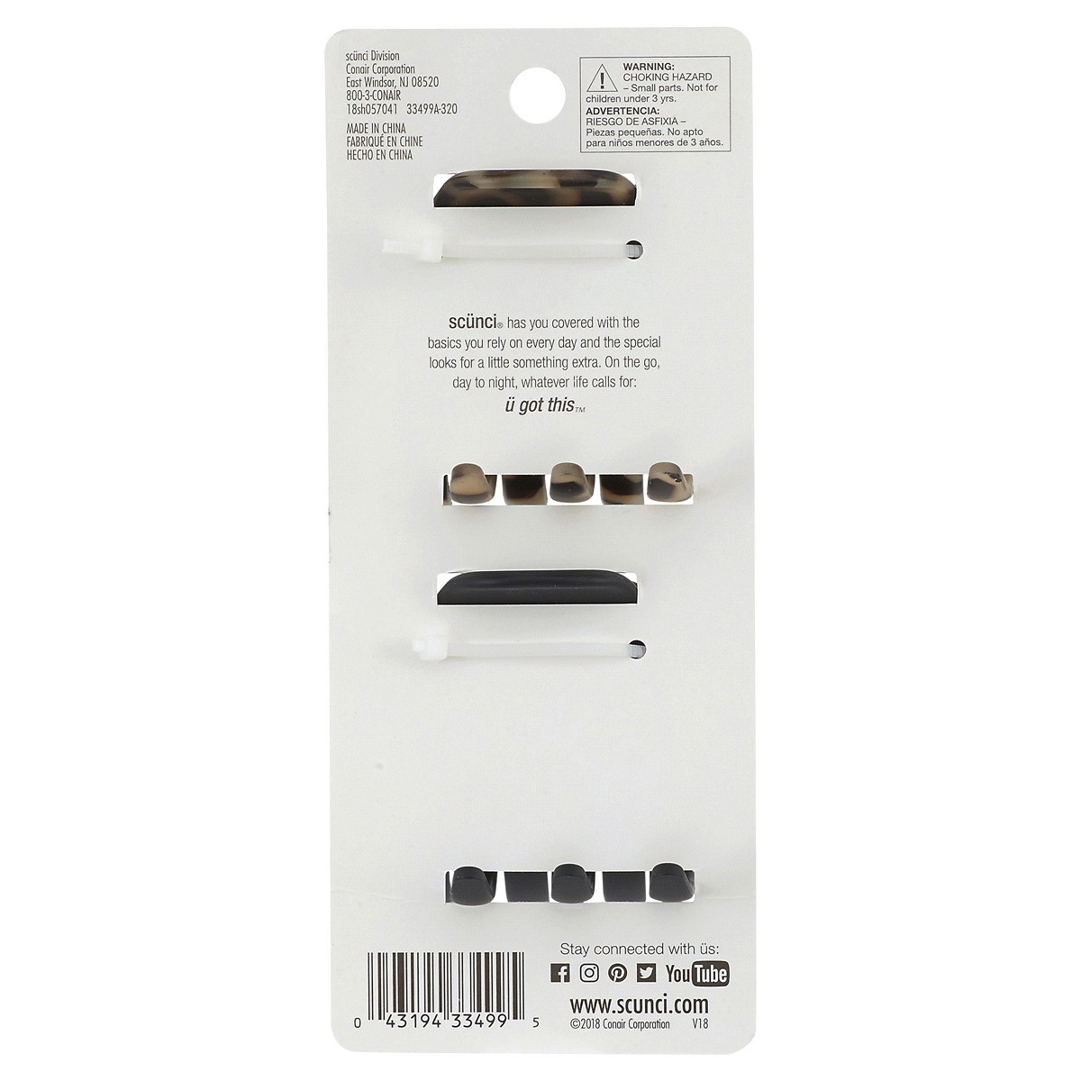 slide 2 of 2, scünci Large Chunky Jaw Clips, 2 ct