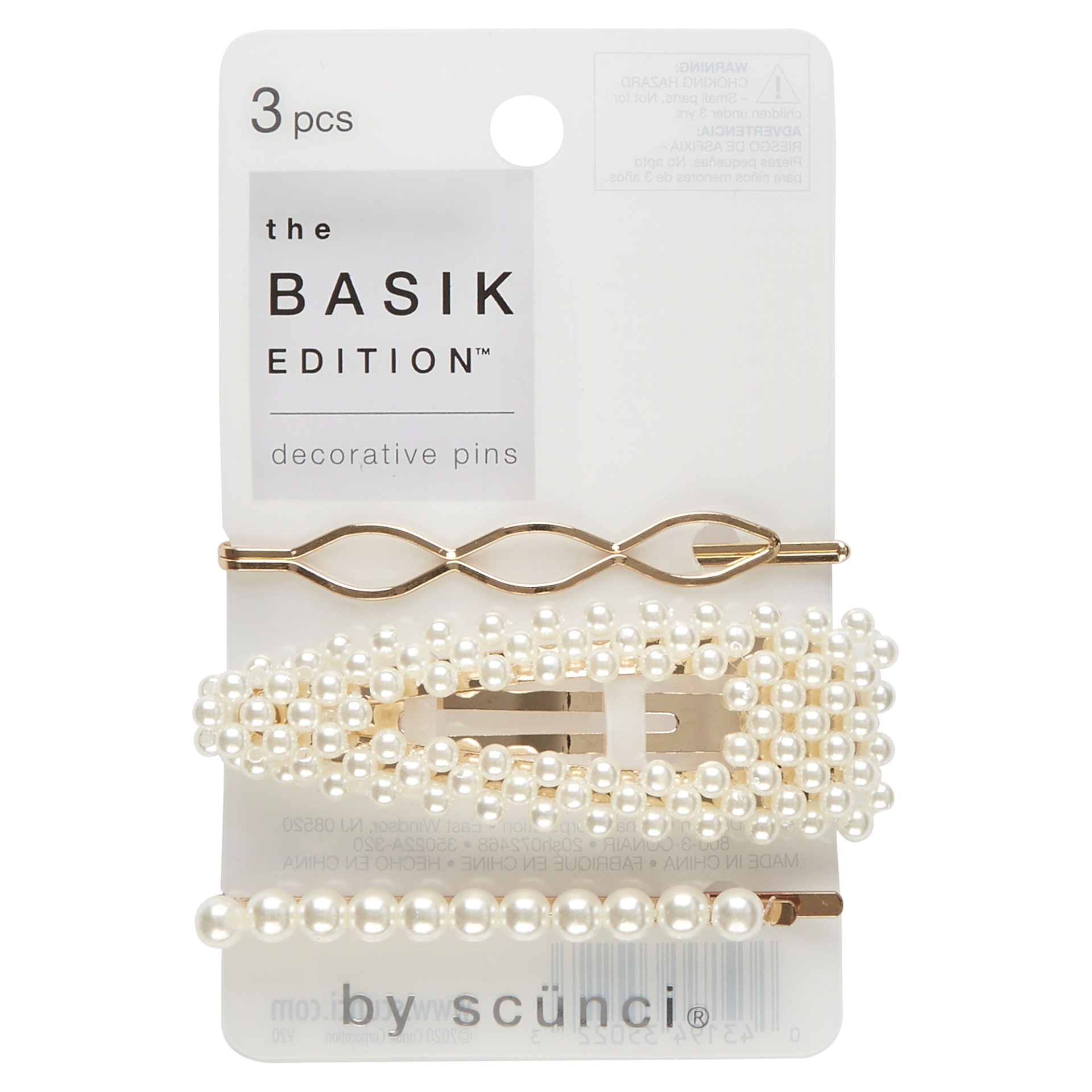 slide 1 of 1, Basik Assorted Size Bobby Pins, 3 ct