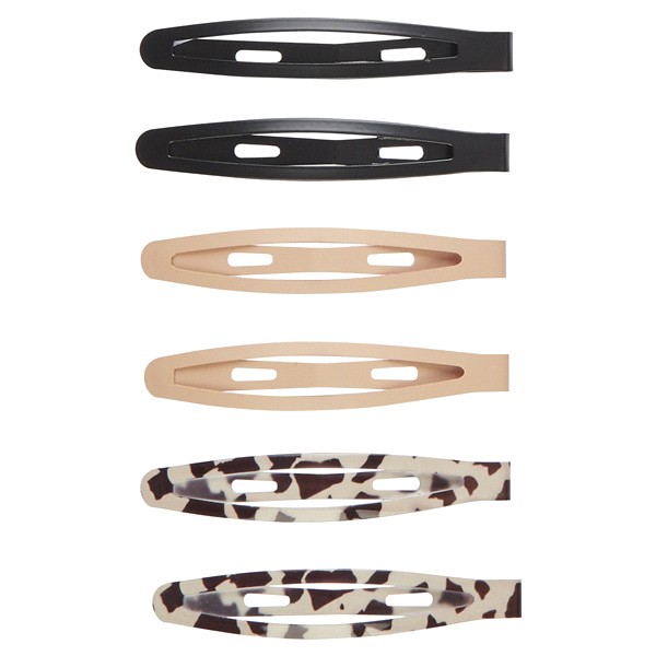 slide 3 of 5, Basik Oval Snap Clips, 6 ct