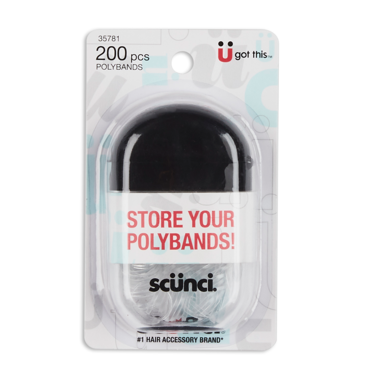 slide 1 of 2, scünci Hair Bands 200 Each, 200 ct