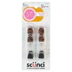 scünciNo-Slip Grip Claw Clips, 8 Count