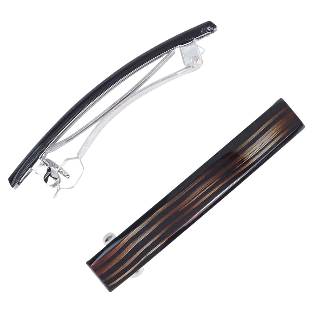 slide 2 of 2, scünci No-Slip Grip Barrettes 2 Each, 2 ct