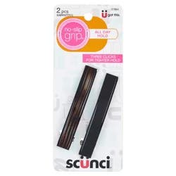scünci No-Slip Grip Barrettes 2 Each