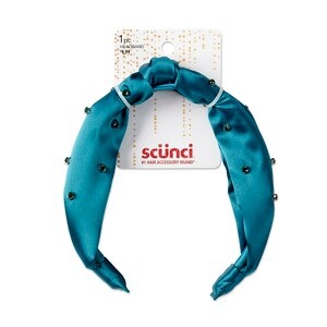 slide 1 of 1, 1 Pk. Knotted Hb W Stones Blu, 1 ct