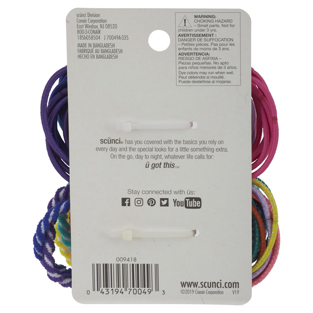 slide 2 of 2, scünci Mixed Elastics, 60 ct