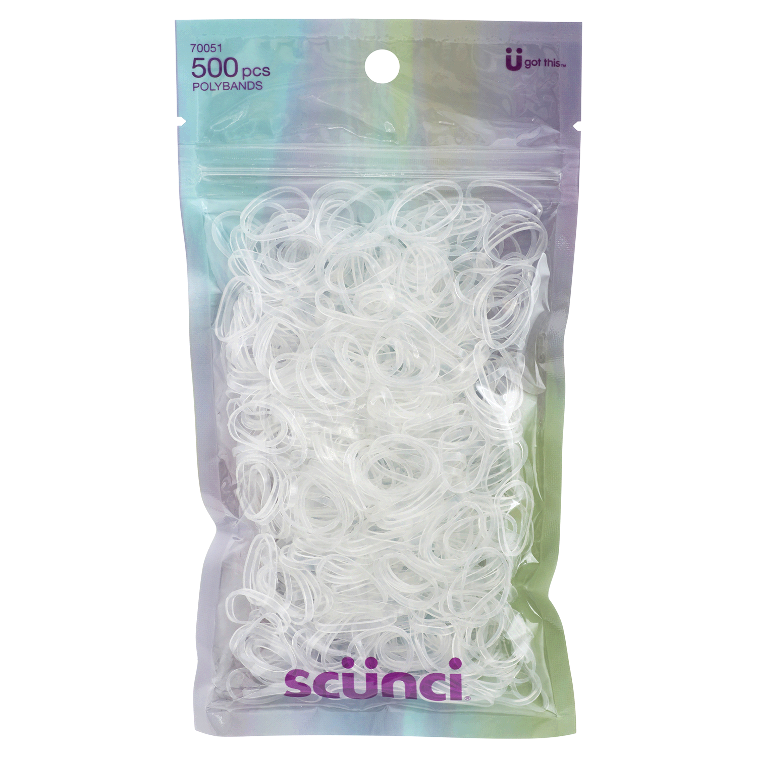 slide 1 of 2, scünci Medium Polybands in Resealable Bag, 500 ct