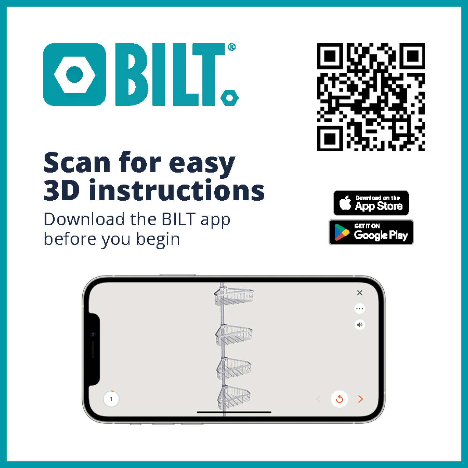 slide 2 of 3, Zenna Home Tension Pole Shower Caddy, Satin Nickel, 1 ct