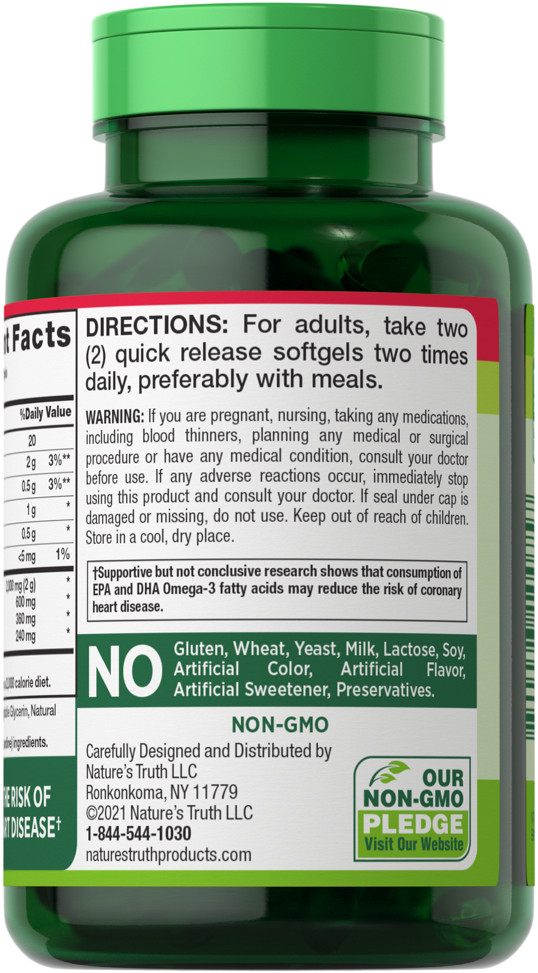 slide 3 of 4, Nature's Truth Natures Truth Fish Oil 2000Mg Lemon, 125 ct