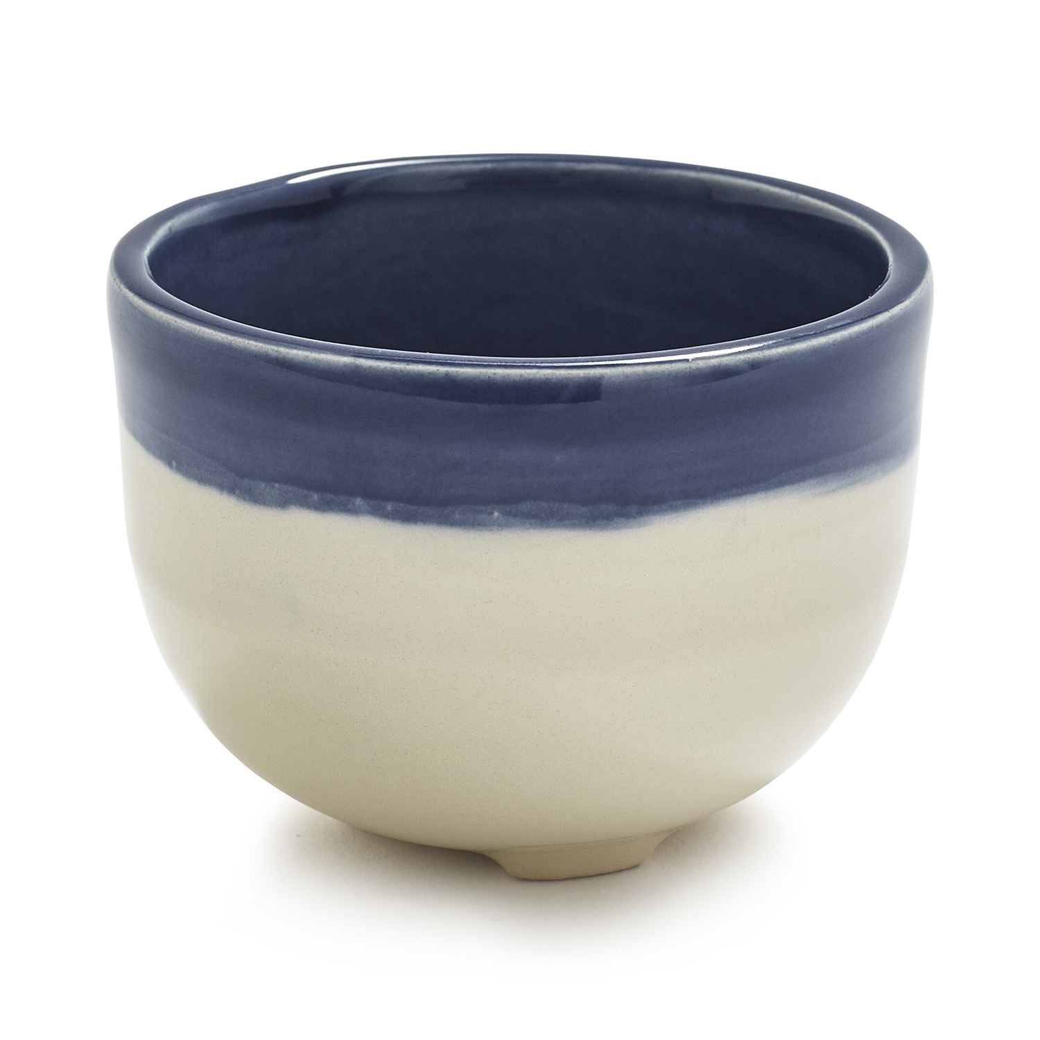 slide 1 of 1, Sur La Table Blue Rustica Dip Bowl, 3 in