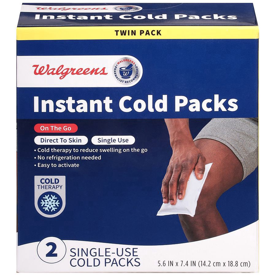 slide 1 of 4, Walgreens Instant Cold Packs, 2 ct