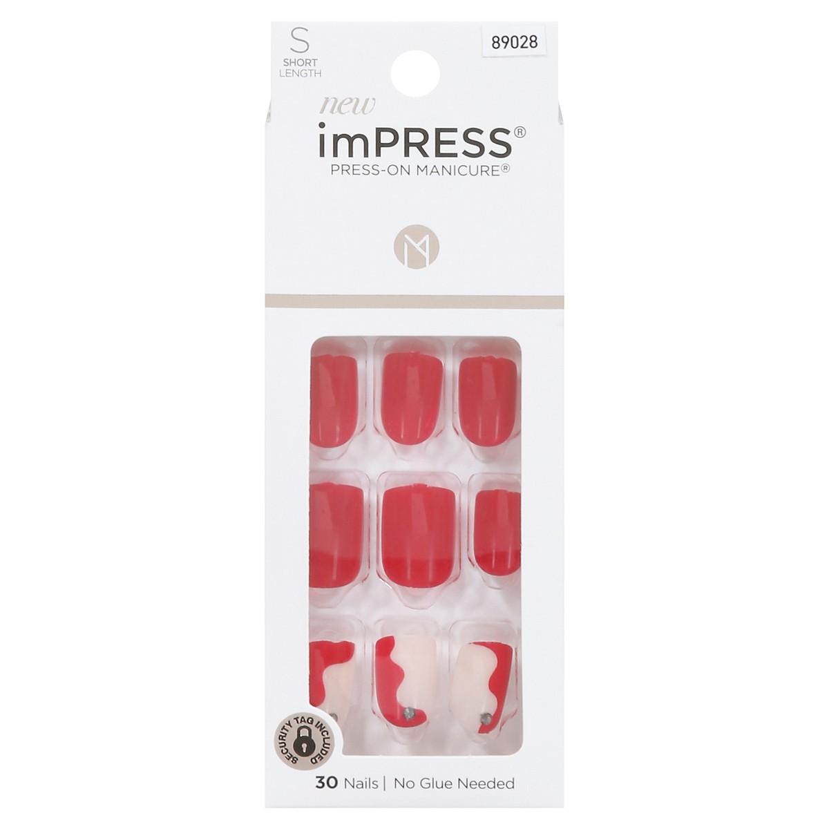 slide 1 of 1, imPRESS Press-On Manicure Adore You Nails Short Length 1 kit, 33 ct