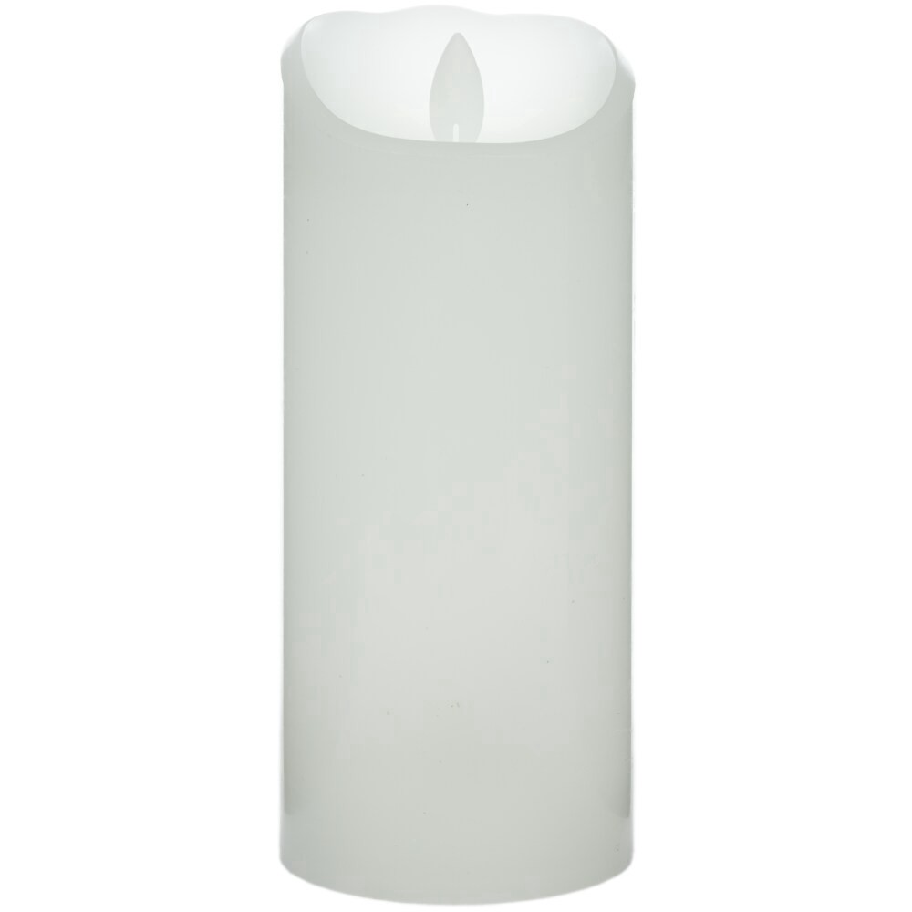 slide 3 of 5, Sterno Home Iflicker Pillar Flameless Candle - White, 3 in x 7 in