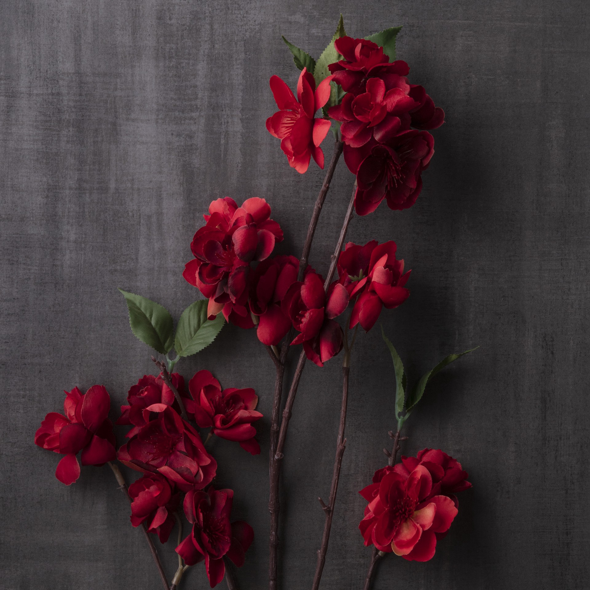 slide 3 of 3, Red Apple Blossom Branch Stem By Ashland, 40 in