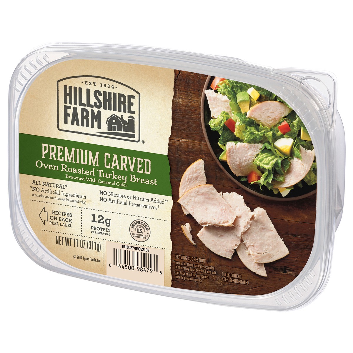 slide 3 of 8, Hillshire Farm Premium Carved Oven Roasted Turkey Breast, 11 oz