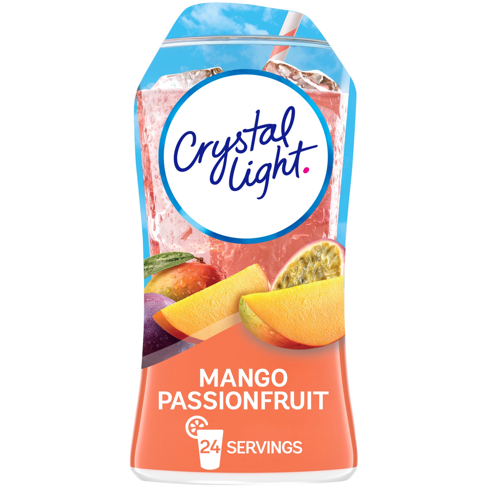 slide 1 of 12, Crystal Light Liquid Mango Passionfruit Naturally Flavored Drink Mix, 1.62 fl oz Bottle, 1.62 fl oz