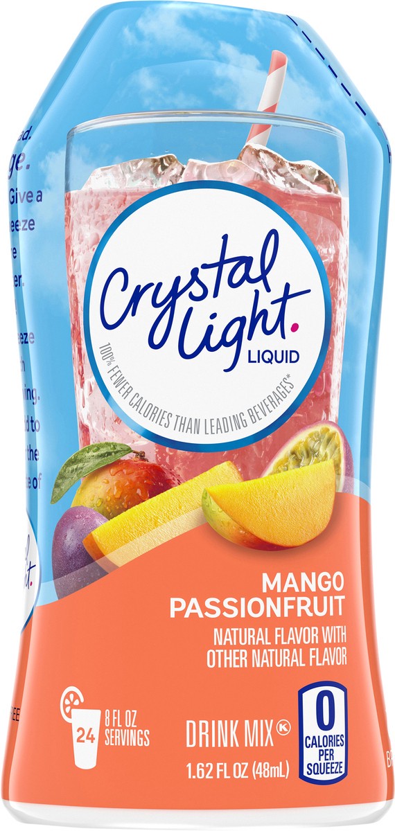 slide 8 of 12, Crystal Light Liquid Mango Passionfruit Naturally Flavored Drink Mix, 1.62 fl oz Bottle, 1.62 fl oz