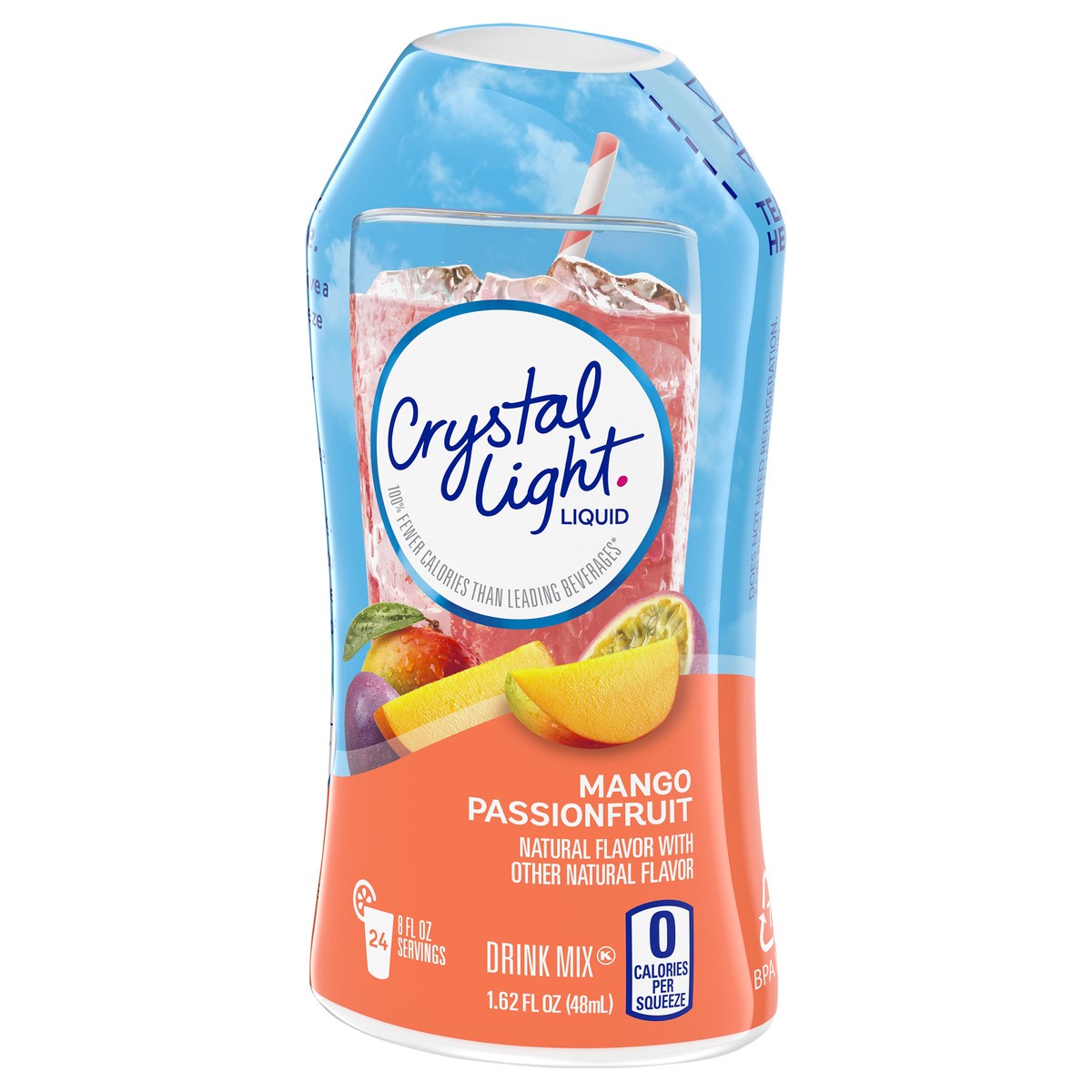 slide 6 of 12, Crystal Light Liquid Mango Passionfruit Naturally Flavored Drink Mix, 1.62 fl oz Bottle, 1.62 fl oz