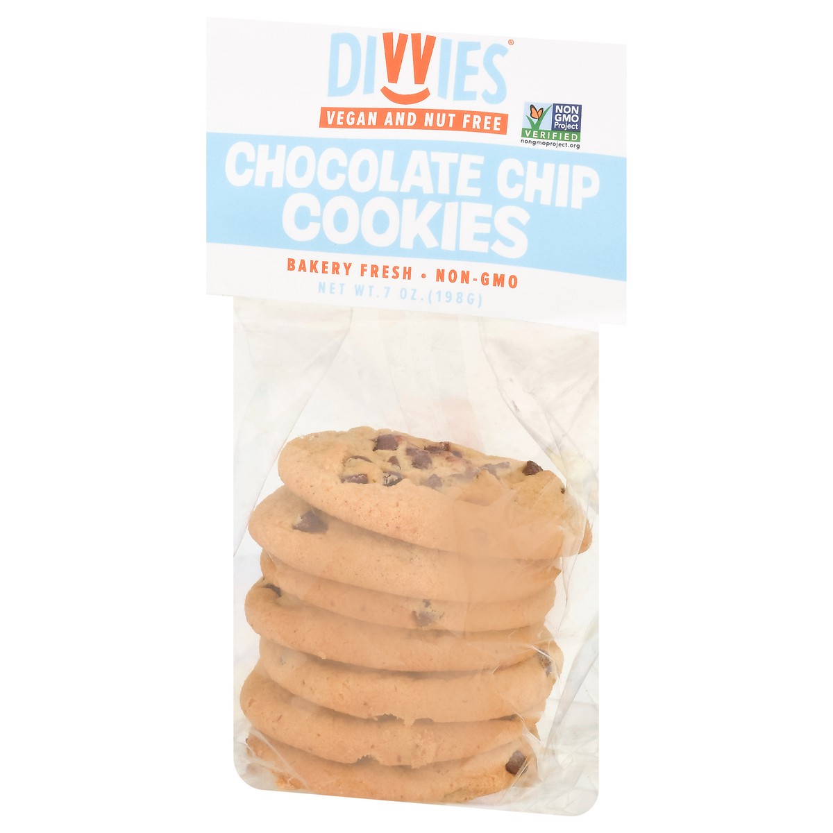 slide 3 of 12, Divvies Chocolate Chip Cookies, 7 oz