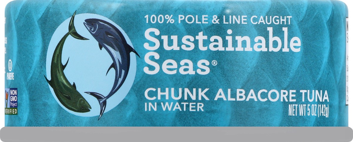 slide 4 of 7, Sustainable Seas Chunk Albacore Tuna In Water, 5 oz