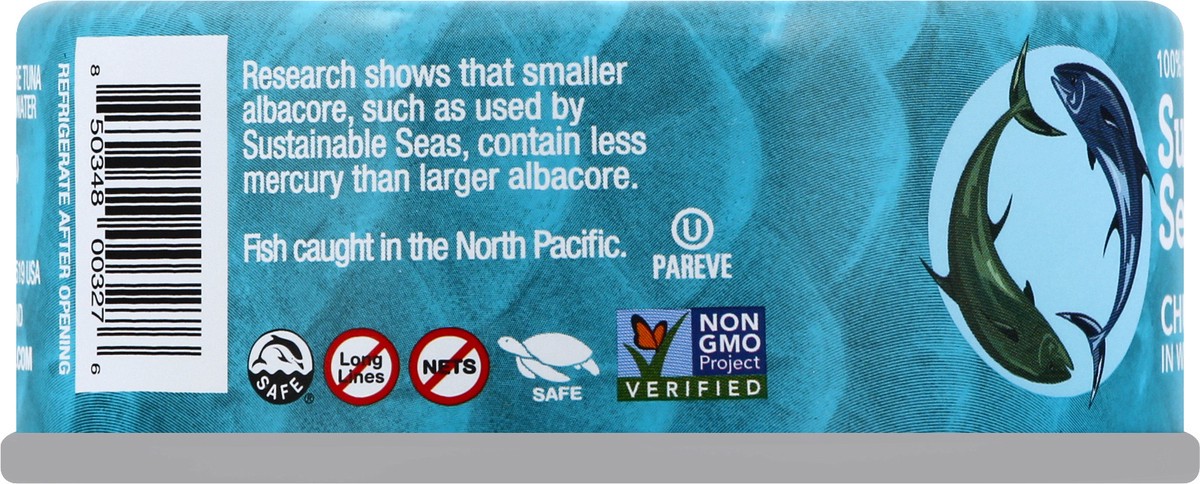 slide 5 of 7, Sustainable Seas Chunk Albacore Tuna In Water, 5 oz