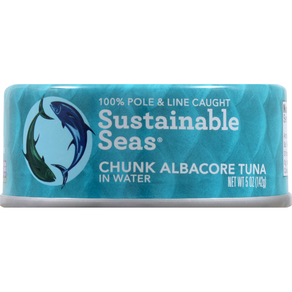 slide 1 of 1, Sustainable Seas Albacore Tuna Chunk In Water, 4.1 oz
