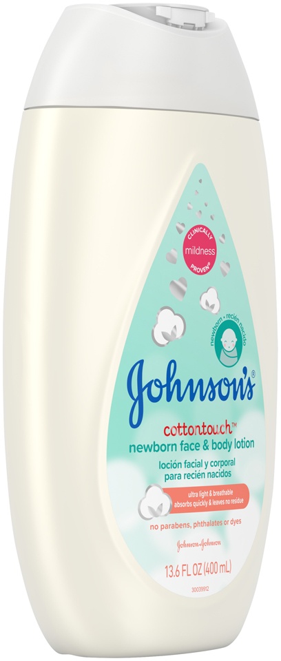 slide 6 of 6, Johnson's Cotton Touch Newborn Face And Body Lotion, 13.6 fl oz