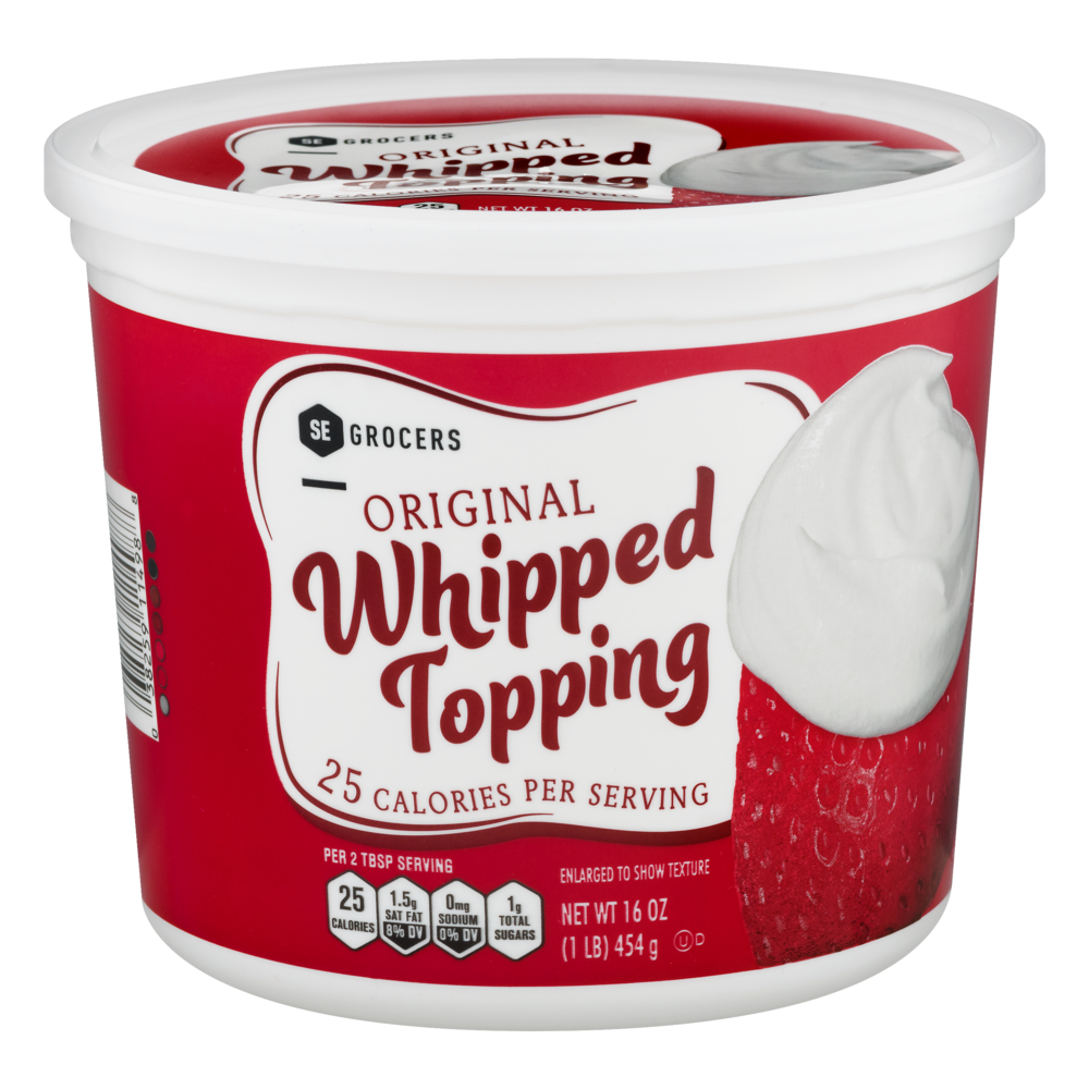 slide 1 of 1, SE Grocers Whipped Topping Tub, 16 oz