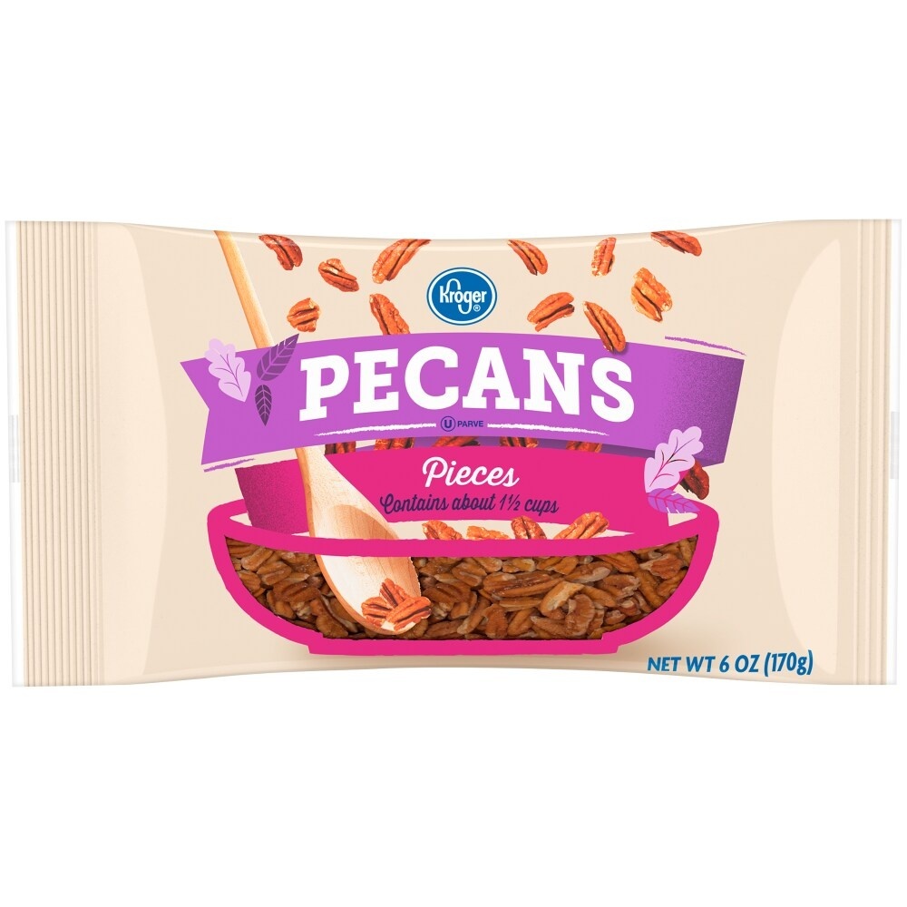 slide 1 of 1, Kroger Pecan Pieces, 6 oz