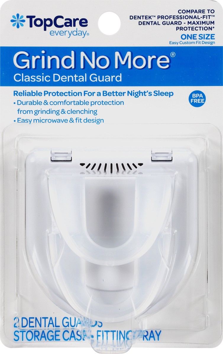slide 10 of 11, TopCare Everyday Grind No More Classic One Size Dental Guard 2 Each, 2 ct