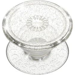 PopSockets PopGrip Cell Phone Grip & Stand - Clear Silver Glitter