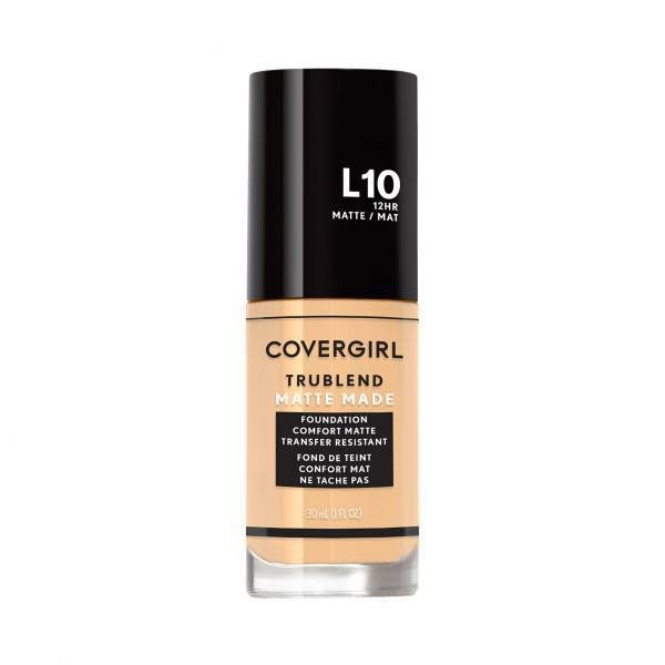 slide 1 of 2, Covergirl TruBlend Matte Made Liquid Foundation, Fair Porcelain, 1.014 oz