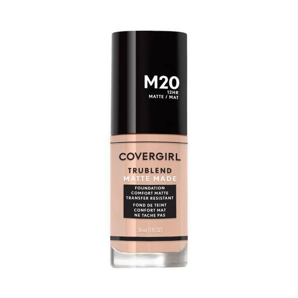 slide 1 of 5, COVERGIRL truBLEND Matte Made Foundation - M20 Warm Beige, 1.01 fl oz