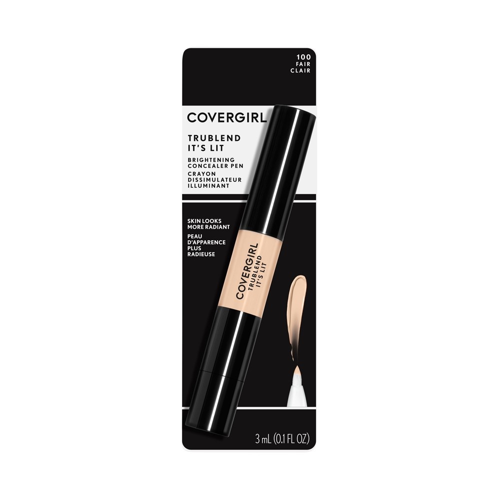 slide 4 of 4, Covergirl Trublend It's Lit Concealer L0-L2 Fair, 0.1 fl oz