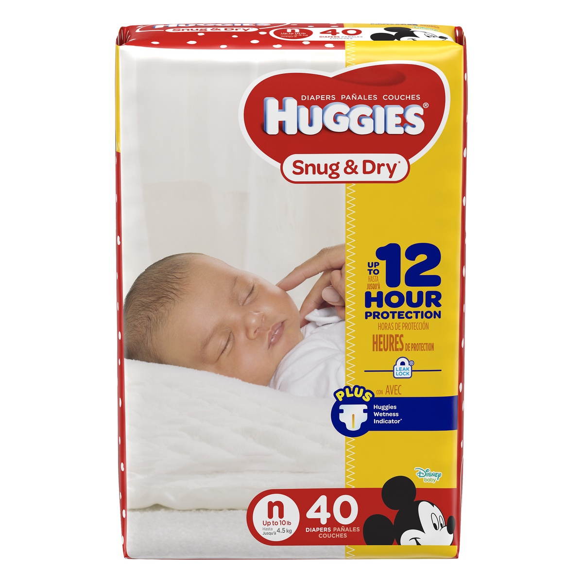 slide 1 of 3, Huggies Snug & Dry Diapers Newborn, 40 ct